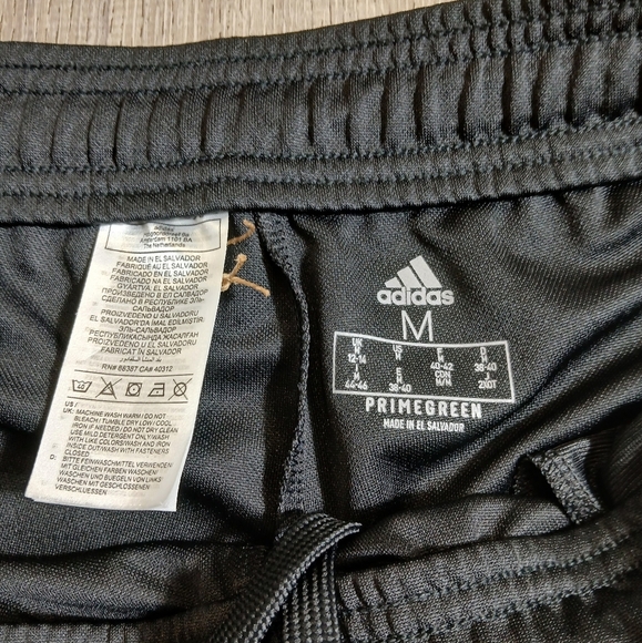 Adidas Aeroready Black Sweatpant With Pink Side Stripes. Size Medium 12-14 - Picture 5 of 8